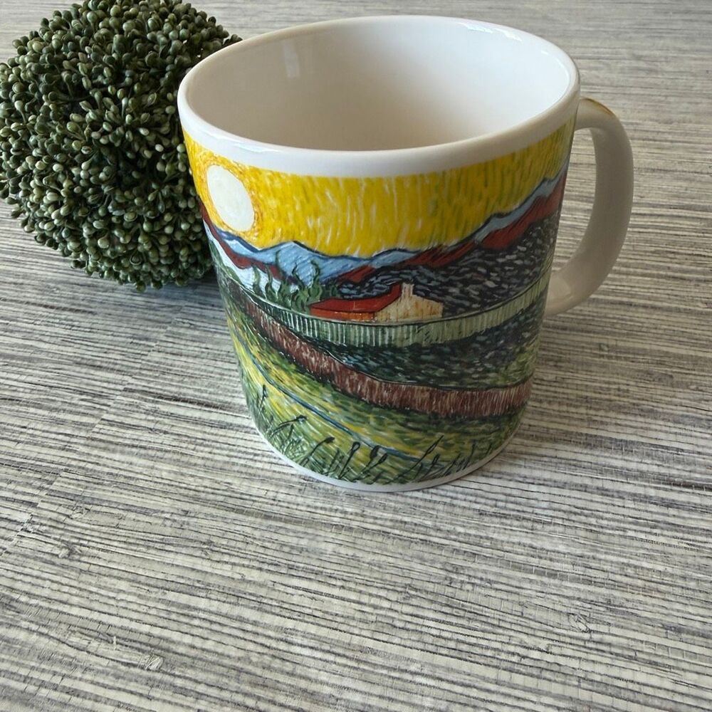 Vintage Chaleur Masters Collection Van Gogh Landscape Coffee Mug D. Burrows